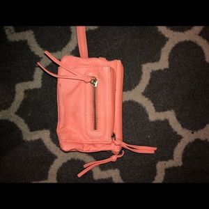 neon orange clutch